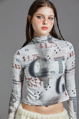 MAP PRINTING T-SHIRT