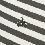 STRIPE HOODIE ZIP UP [KHAKI]