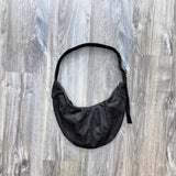 Ruched Crescent Shoulder Bag
