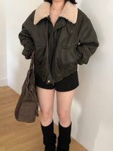Crack Leather Mustang Jacket (2 colors)