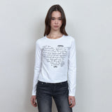 C ラブレターグラフィックTシャツ_ホワイト
