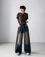 Bellingham Pintuck Wide Denim