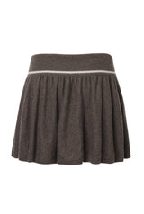 Isabel emblem knit skirt