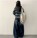 Beaded Dangara Snap Knit Hooded