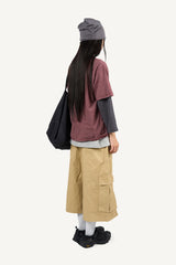 Striped pocket short-sleeve T-shirt