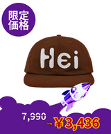 【限定価格】 Heiビッグロゴフェルトキャップ Brown