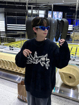 アンゴラアーキテクチャーグラフィックニット5C