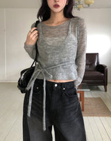 Popo Wool Layered Strap Knit
