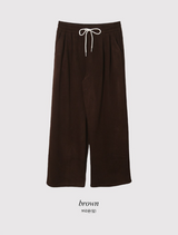 #MZ ニットフリース ワイドトレーニングパンツ (5color)