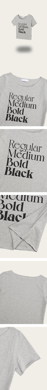 [S/S] レギュラープリントハーフTシャツ(3color)