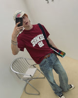 Cento Patch Lettering Short Sleeve T-shirt