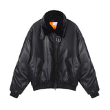 Black leather shirring padding