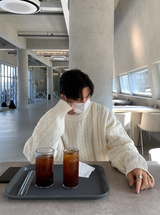 Glife Semi Overfit Round Knit