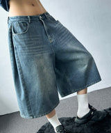 If Side Pintuck Denim Bermuda Shorts 3color
