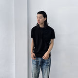 Black Brown Contrast Tee