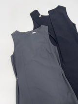 Joanne Nylon Sleeveless Wrap One Piece Long