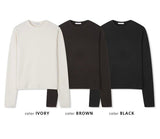 フィンガーホールクロップロングスリーブス(3color)