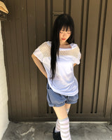 Opyu Lace Short-Sleeve T-Shirt