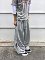 OEN ピンタック ヘビー ワイド スウェットパンツ 3C