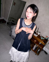 (2color) Shirring Pocket Frill Balloon Skirt