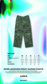 SP25 LEOPARD PRINT CARGO PANTS (GREEN)