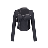 VALENTINE TIE-TOP  [CHARCOAL]