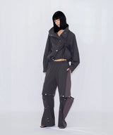 DRAWSTRING TRACK JACKET