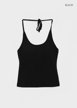 [MADE] Flote Halter String Sleeveless Top (Built-in Cap)