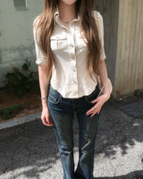 Lowrise chic boots cut pants