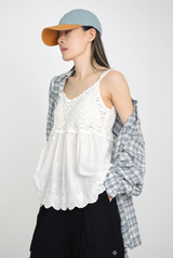 (UNISEX)エアリーコットンチェックシャツ(3colors)