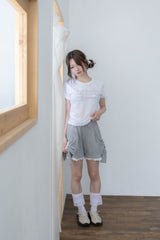big ribbon pants(gray)