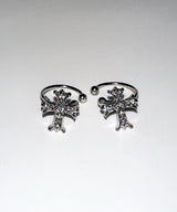 Cross Cubic Ear cuffs 2PCS