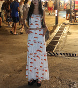 Goldfish lace cancan two-piece set