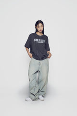 24FW COATING WASHING WIDE DENIM PANTS LIGHT BLUE