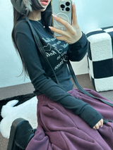 PARACHUTE TWO PINTUCK BALLOON LONG WIDE PANTS 🖤🩶💜🤎🩷5COLOR