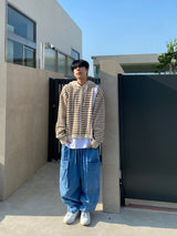 Big Pocket Balloon Cargo Denim Pants 2C