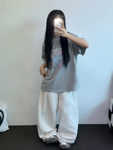 マイギャラクシー☪🌌✨オーロラプリンティングTシャツ 🎀🩶2カラー