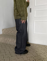 No.1064 B stripe carpenter denim PT