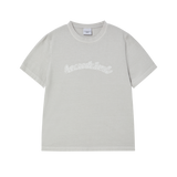 25SS シューティングロゴピグメントウーマン半袖Tシャツ ライトグレー