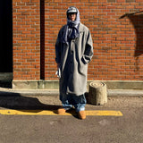 Oversized Wool Balmacaan Coat