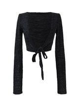 slub crop strap knit cardigan (4color)
