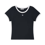 Essential Contrast T-shirts Black