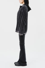 Velvet Yarn Knitted Zip Up (5color)
