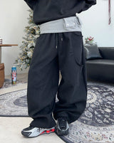 Allen two-pocket brushed banding pants