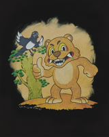 25FW BROWN AC BEAR SHORT SLEEVE T-SHIRT