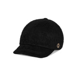VAカーブサークルロゴニュースボーイキャップ / Black
