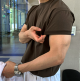 ヘンデスファーストマッスルフィットアイスバントショートスリーブTシャツ