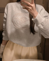Fleece lettering Sweatshirt