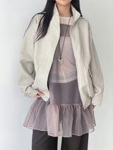 soft leather jumper