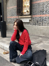 [SHOPPERMADE] Cozy Wool V-neck Knit Cardigan (7color)